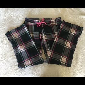 Pink black white pajama pants